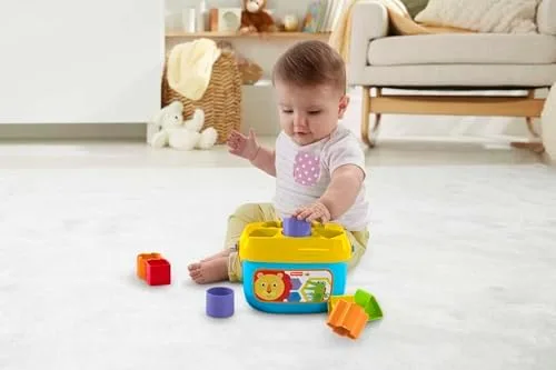 Fisher-Price Brinquedo para Bebês Balde Primeiros Blocos para crianças a partir de 6 meses