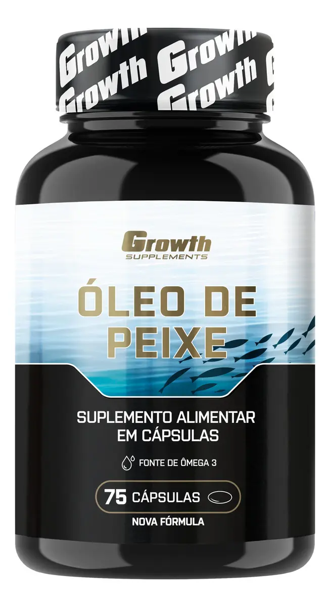 Omega 3 Óleo De Peixe 75 Softgel (caps) Growth Supplements