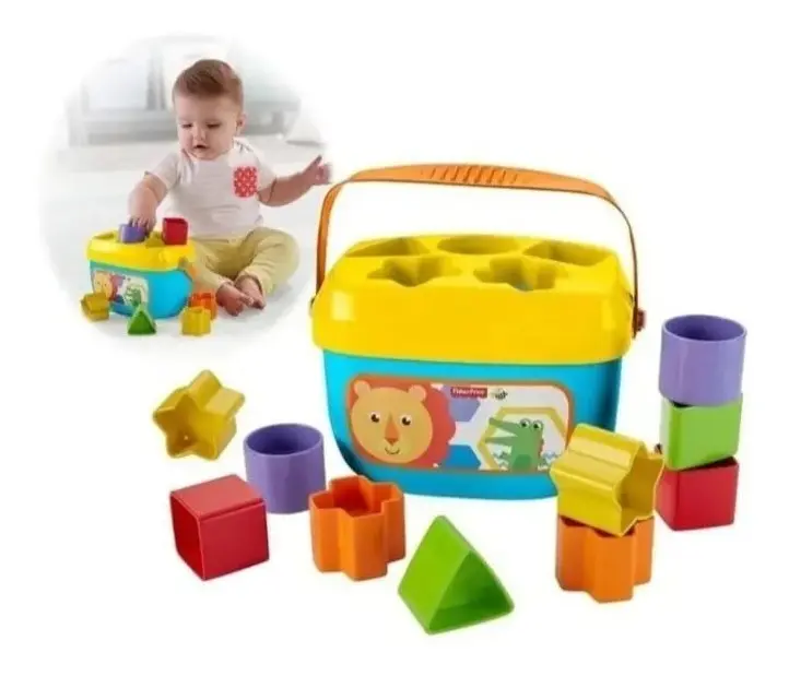 Fisher Price Blocos Grandes De Encaixar Bebê 6 Meses + Cor Multicolor Multicolor