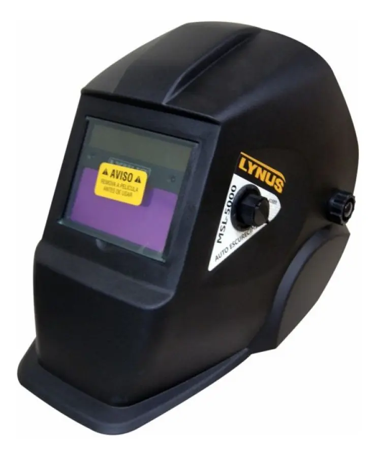 Máscara Para Solda Com Regulagem Automática Msl-5000 Lynus Preto Liso