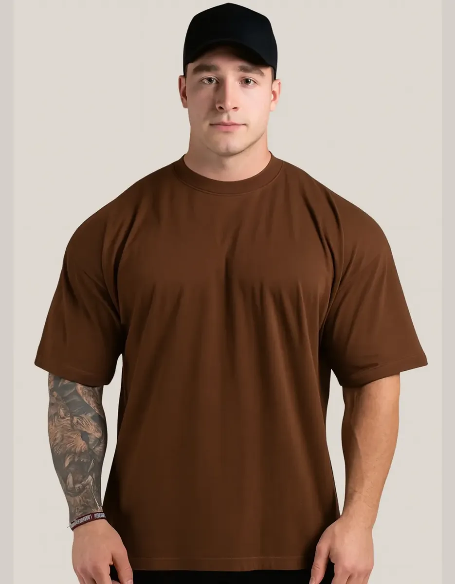 Camiseta Oversized Masculina Treino Academia Estilo Casual