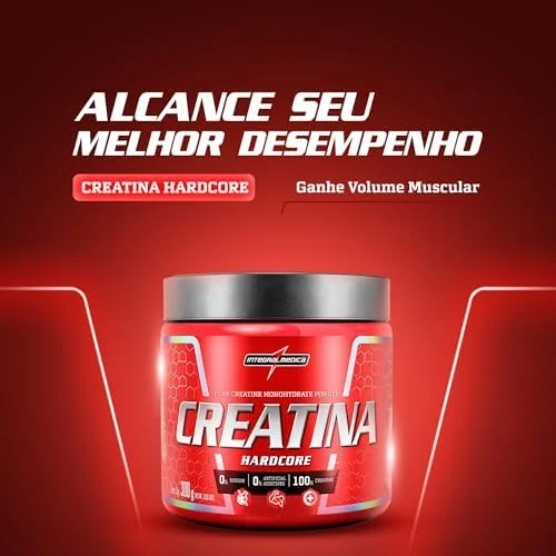 Integralmedica - Creatina em Pó Hardcore 100% Pura e Monohidratada - 300g
