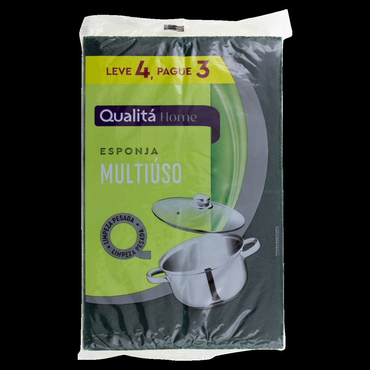 Esponja Multiuso Leve 4 Pague Qualitá 3 Unidades