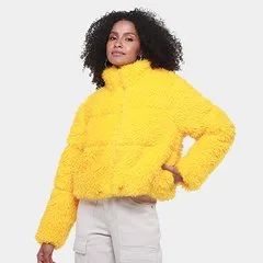 Jaqueta Colcci Peluciada Feminina