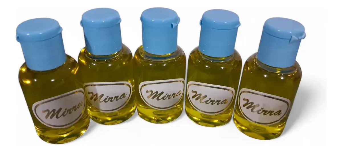 Kit Com 50 Unidade Oleo De Mirra 30 Ml Para Unção