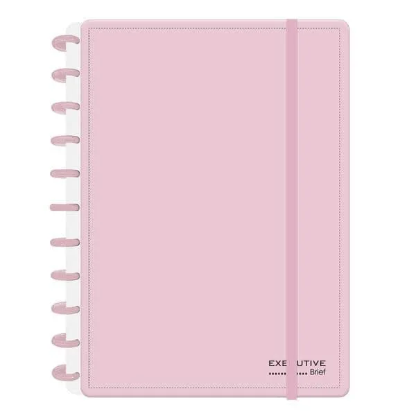 Caderno de Disco Brief Executive Lilás Grande (200×275 mm) com 80 Folhas Pautadas Gramatura 90g Spiral Brf Ex - PT 1 UN
