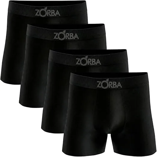 Kit 4 Cuecas Boxer Zorba Algodão Sem Costura Toque Fresco Max Fresh Masculina