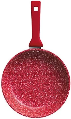 Euro Home - Frigideira 24 cm de Alumínio com Antiaderente ColorStone Titânio - ALU8303-TI
