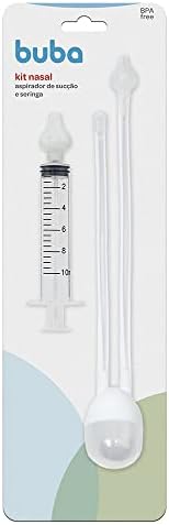Buba Kit Aspirador Nasal De Sucção E Seringa