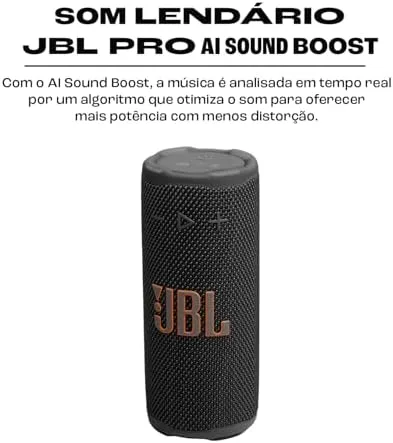JBL, Caixa de Som, Grip, 16 W RMS, Com Playtime Boost, IP68, Portátil - Preto
