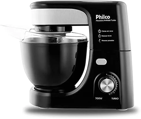 Batedeira Planetaria Philco Php500 Turbo - 127V - Preta