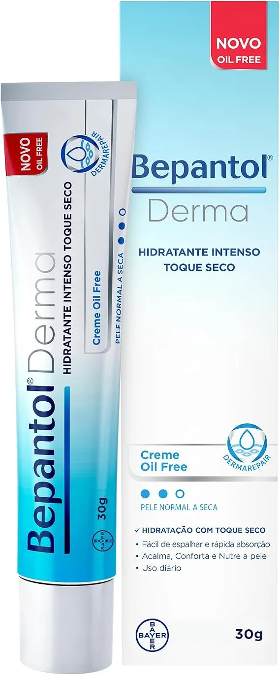Bepantol Derma Hidratante Facial Toque Seco, Pele Normal a Seca, 30g