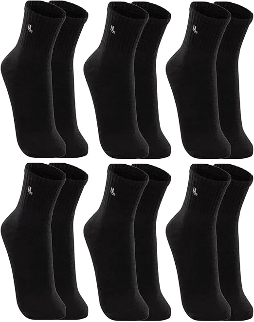 Kit 6 Pares Meias Lupo 3245 Cano Médio Algodão - Sortido