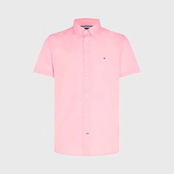 Camisa Oxford Manga Curta