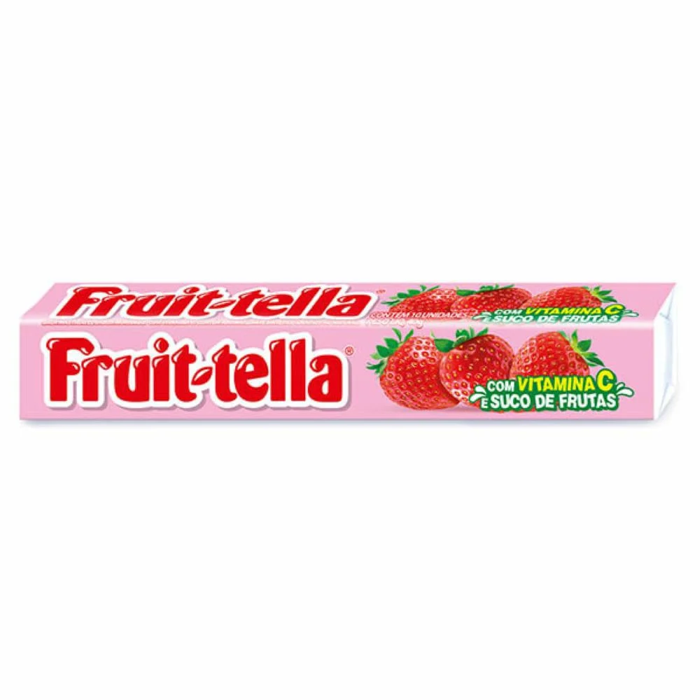 Bala Mastigavel Fruittella Morango Vitamina C 40g