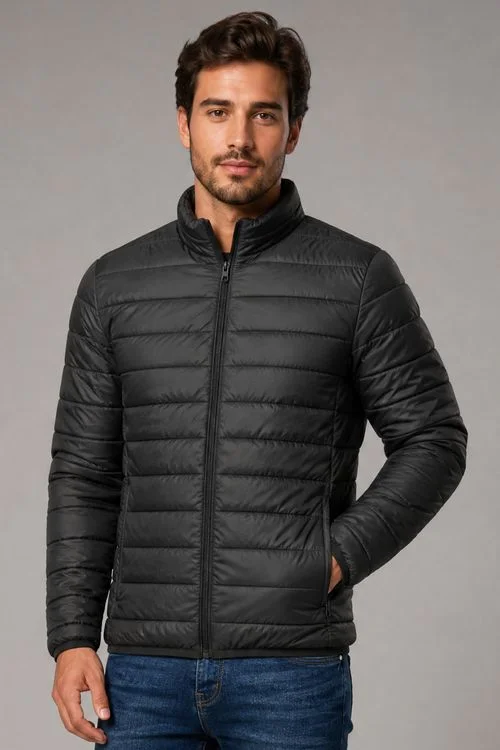 Jaqueta Masculina Sem Capuz Polo Wear Cinza Escuro