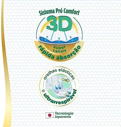 Personal Fralda Baby Premium Protection M, 62 Unidades