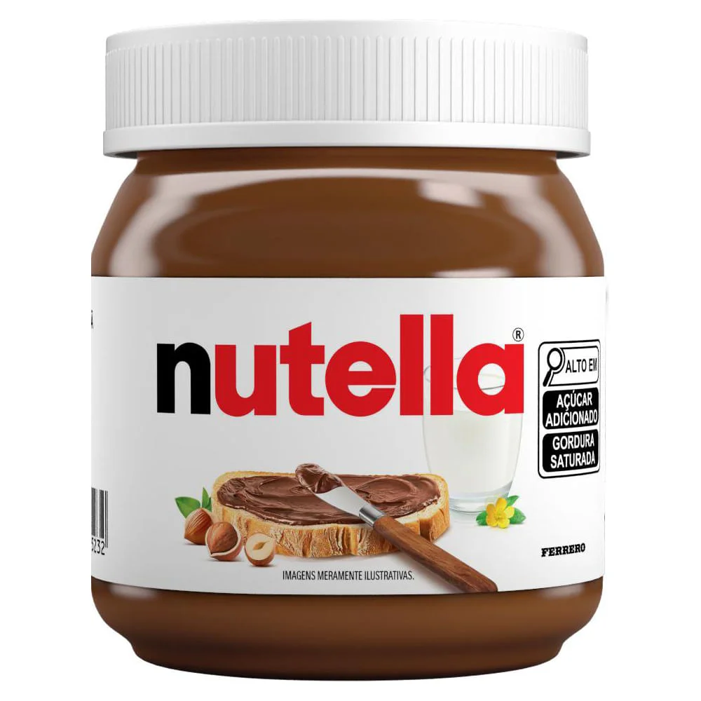 Creme de Avelã com Cacau Nutella 140g Pote Sem Glúten