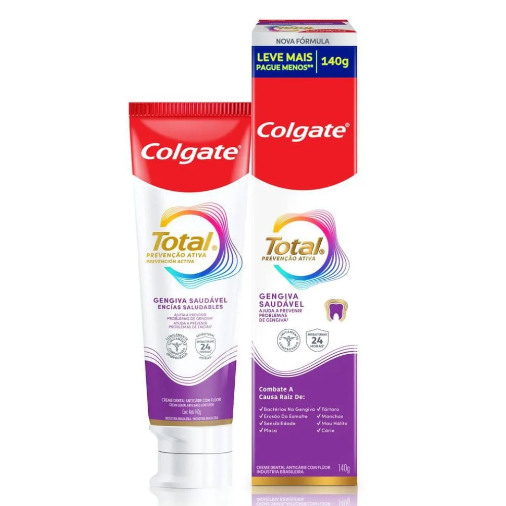 Creme Dental Colgate Total Gengiva Reforçada 140g