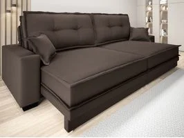 Sofá Retrátil e Reclinável Palermo 280cm Velosuede