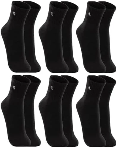 Kit 6 Pares Meias Lupo 3245 Cano Médio Algodão - Sortido