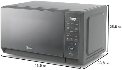 Micro-ondas 20L Prata Porta Espelhada MasterCook Midea 220V