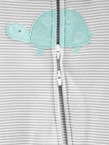 Macacão de dormir para bebês Pacote com 2 pares neutros de algodão com pés para dormir e brincar Simple Joys by Carter'sUnisex Bebê