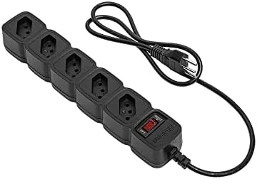 Protetor Eletrônico Filtro de Linha com 5 tomadas EPE 205 Preto Intelbras