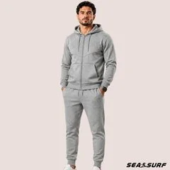 Conjunto Masculino Inverno Com Capuz e Zíper
