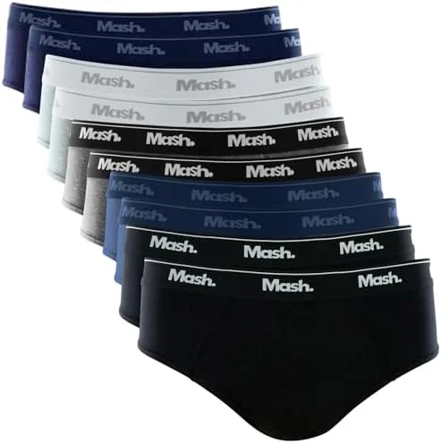 Kit 10 Cuecas Slip Algodão Cotton Hipoalergênica Masculino Mash