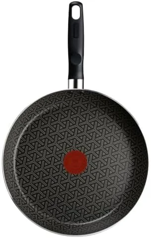 Frigideira Rochedo Robusta Grafite 30cm com Antiaderente Resist 3X, Reforçado com Partículas Minerais, Alta Espessura, Base Limpa Fácil e Thermo-Sinal