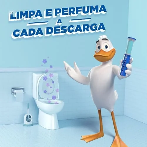 Pato Desodorizador Sanitário Gel Adesivo 2 Refis Marine, 12 Discos