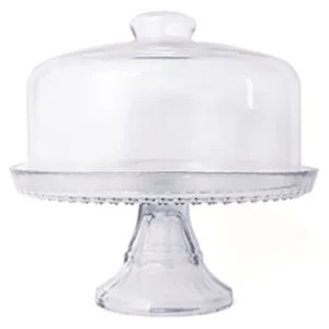 Conjunto Boleira de Vidro com Pé Sortida - Vitazza