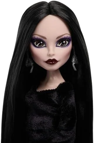 Boneca Monster High Morticia Adams, Linha Skullector, Inspirada na Série Wandinha da Netflix, Indicado para Maiores de 6 Anos