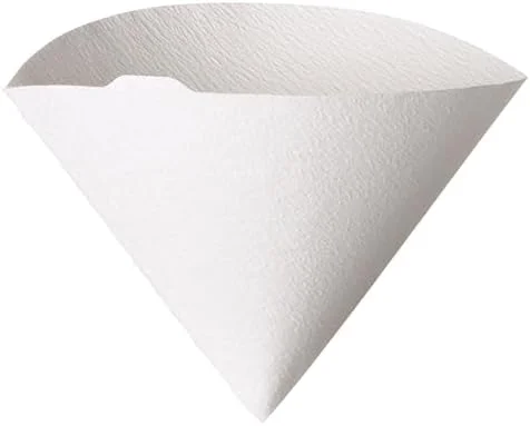 Filtro de Papel para Coador de Café V60, Tamanho 02, Pacote com 100 Hario 0 Branco(Pacote pode variar)