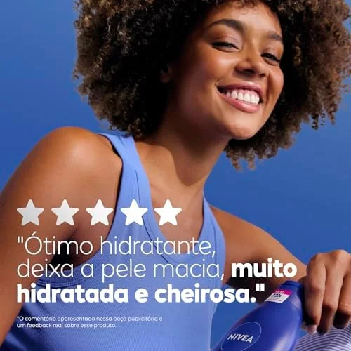 NIVEA Loção Deo-Hidratante Milk 400ml, Hidratação Profunda 72h, Hialurônico Puro, Corporal, Pele Seca e Extrasseca