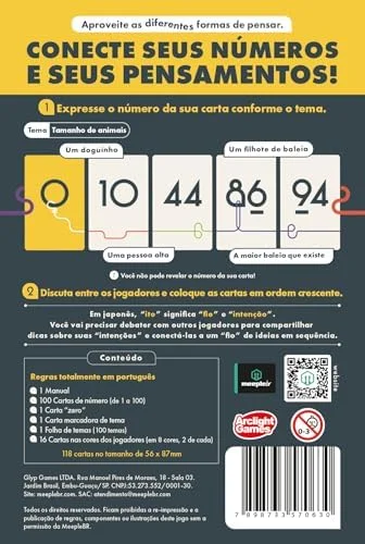 MeepleBR, Ito, Party Game Cooperativo, Jogo de Cartas Família, 2 a 8 jogadores