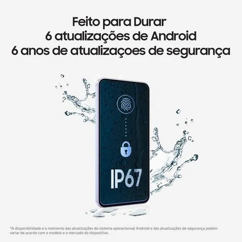 Celular Samsung Galaxy A56 5G 128GB, 8GB RAM, Câmera 50MP, IP67, Super AMOLED 6.7", Recursos AI