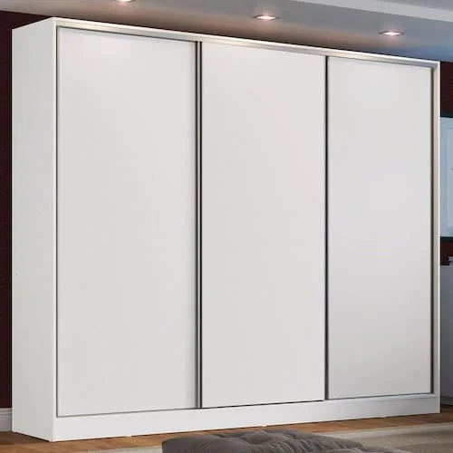Guarda Roupa Casal 100% Mdf Madesa Royale 3 Portas de Correr