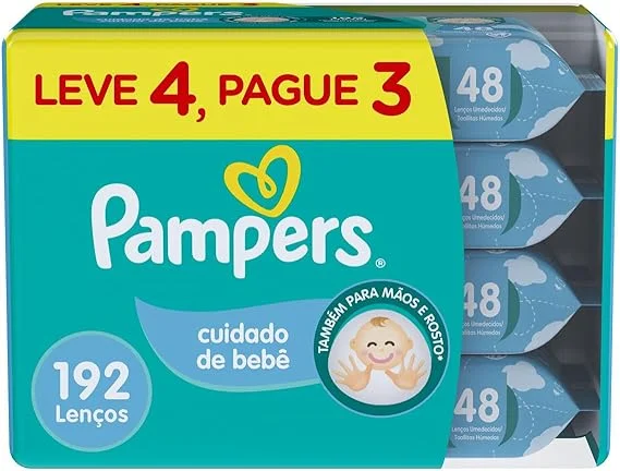 Lenços Umedecidos Pampers Cuidado de bebê, 576 Unidades