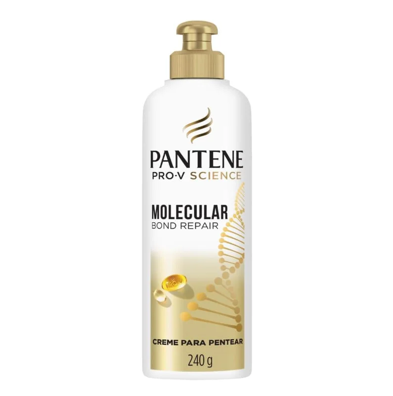 Creme de Pentear Reparação Molecular 240g Pantene Bond Repair Antifrizz Cabelos Danificados Creme de Pentear Pantene Bond Repair 240g