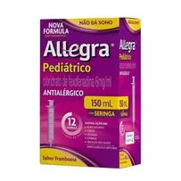 Antialérgico Allegra Pediátrico 6mg/ml 150ml com seringa
