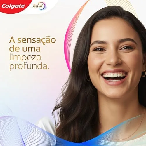 Colgate Creme Dental Total Original Mint 2x180g | Prevenção Ativa, Anticárie com Flúor, Combate o Mau Hálito