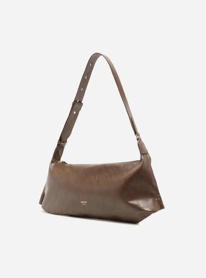 Bolsa Shoulder Marrom Média Tressê