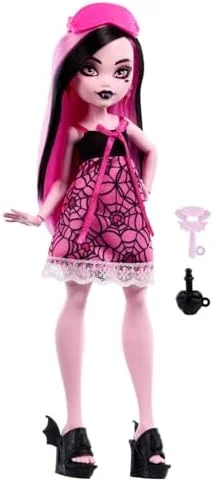 Monster High Pijamas Monstruosas Surpresa, Boneca com Pijama Assustadoramente Fofo, Acessórios de Beleza e Máscara de Dormir