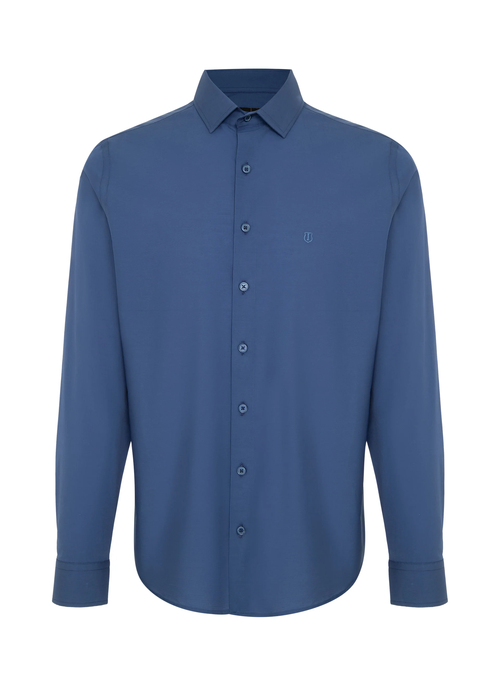 Camisa Slim Fit Lisa Color Masculina Individual