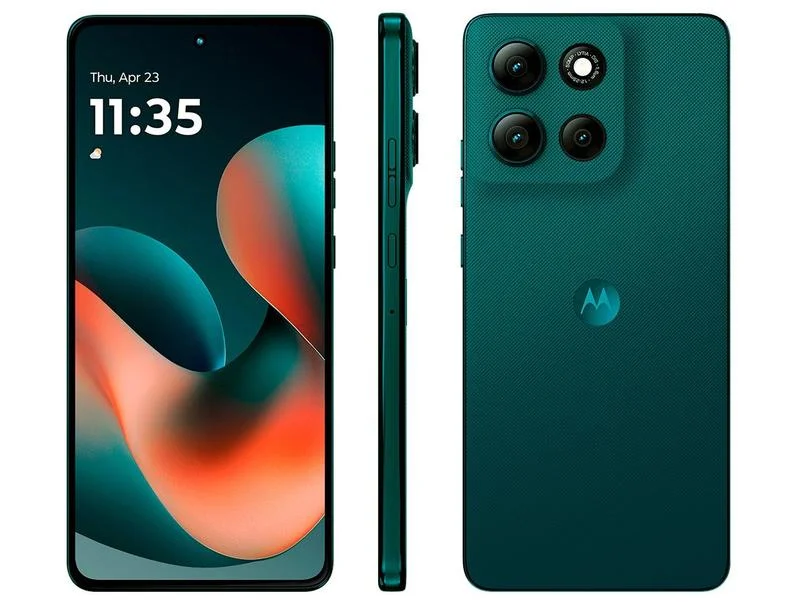 Smartphone Motorola Moto g86 512GB 5G 8GB+16GB RAM Boost Inteligente Verde Escuro 6,7" Câm. Dupla + Selfie 32MP