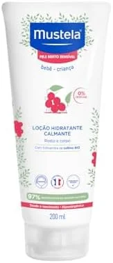 Hidratante e Calmante sem Fragrância para Pele Muito Sensível/Sensibilizada dos Bebês e Crianças, Mustela Bebê, Rosa, Médio/200 ml