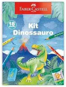 Kit Dinossauro, 370517, Faber-Castell, 18 peças, *Edição Limitada*