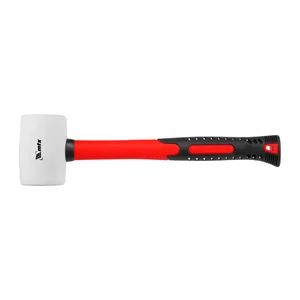 Martelo De Borracha Branca Cabo Em Fibra De Vidro 680g 1pc